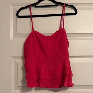 Guess Fuchsia Layered Cami Top